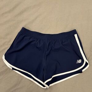 New Balance Blue Athletic Shorts with Dolphin Cut
